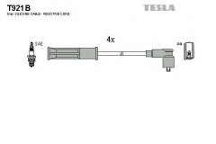 Комплект высоковольтных проводов для RENAULT SANDERO/STEPWAY I (BS_) 1.4 2009-, код двигателя K7J710, V см3 1390, кВт 55, л.с. 75, бензин, TESLA T921B