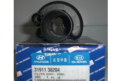Фильтр топливный для RENAULT CLIO IV (BH_) 0.9 TCe 90 2012-, код двигателя H4B400, V см3 898, КВт66, Л.с.90, бензин, Hyundai-KIA 3191138204