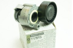 Натяжной ролик, поликлиновой ремень для RENAULT CLIO III (BR0/1, CR0/1) 1.4 16V 2005-, код двигателя K4J780, V см3 1390, КВт72, Л.с.98, бензин, RENAULT 117509654R